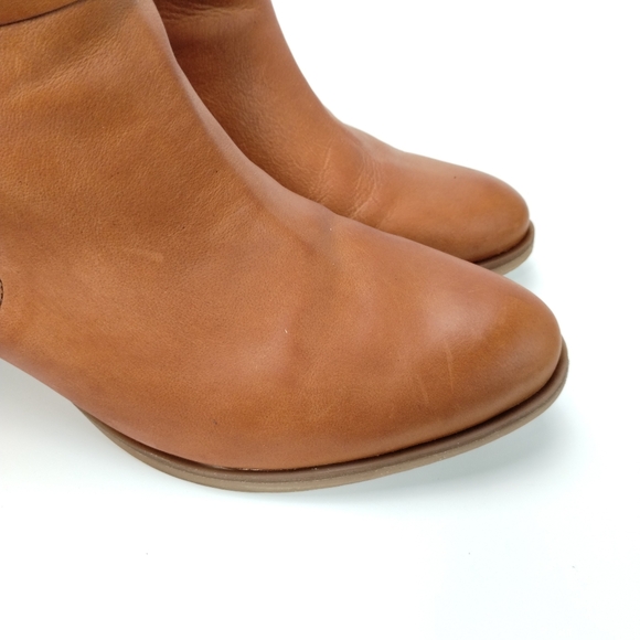 Korks Leather Joelle Boots Brown Western Boho Ankle Bootie Back Zipper Size 10 - Picture 13 of 15